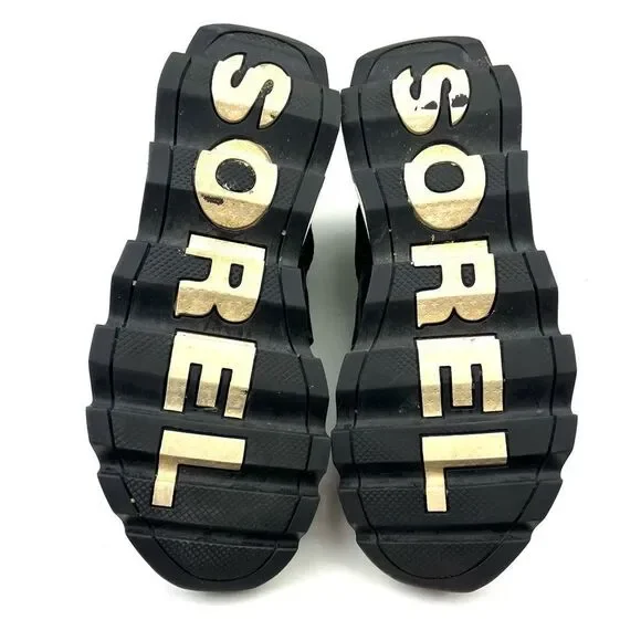 Sorel Black and White Women's Sneakers - Picture 8 of 9